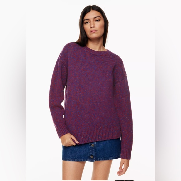 Relaxed crew neck sweater - Picture 1 of 4